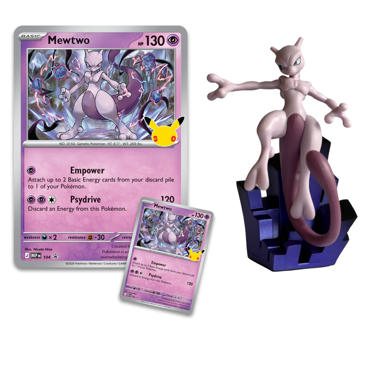 30th Celebration Collection Figurine - Mew / Mewtwo (Précommande)
