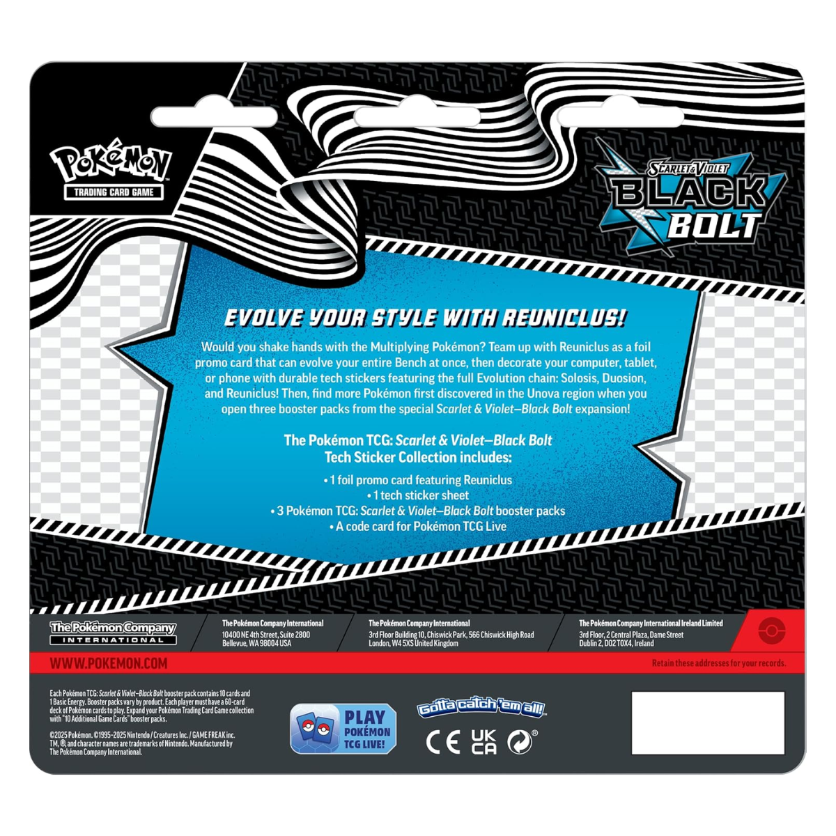 Black Bolt et White Flare Collection Tech Sticker