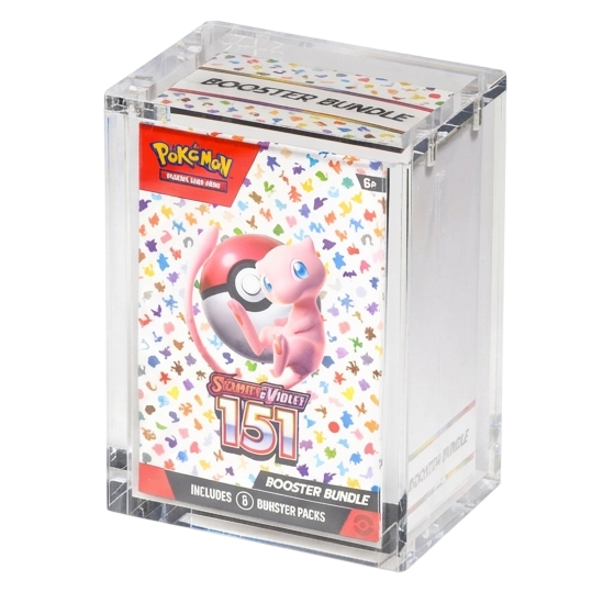 Boîte acrylique magnétique pour Booster Bundle Pokémon | The Acrylic Box