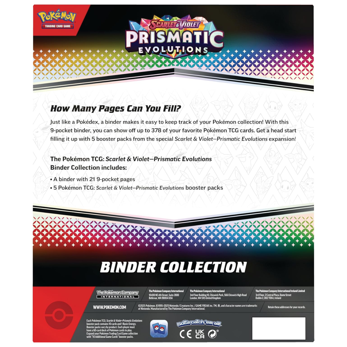 Prismatic Evolutions Collection Portfolio