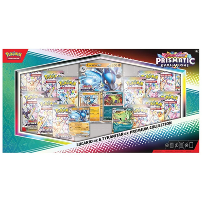 Prismatic Evolutions : Collection Premium Lucario ex et Tyranitar ex