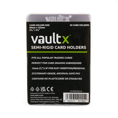 Protège-cartes semi-rigides pour gradation | Vault X | 50/200 unités